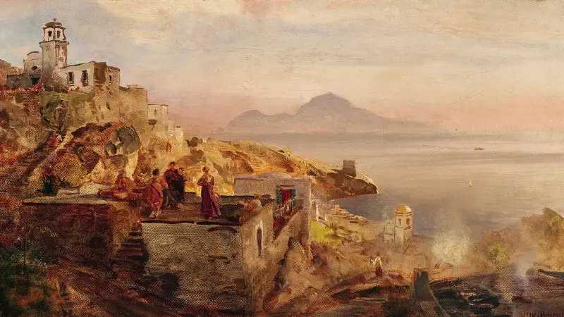 The Gulf of Naples av Oswald Achenbach
