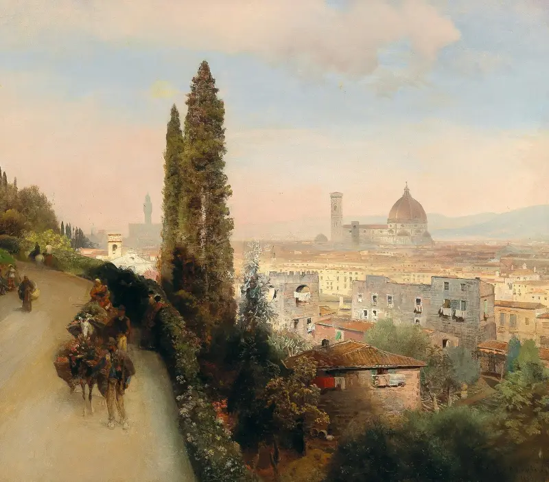 Blick auf Florenz von Oswald Achenbach