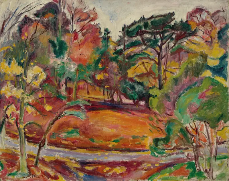 Höst i Honfleur, Côte de Grâce av Emile Othon Friesz