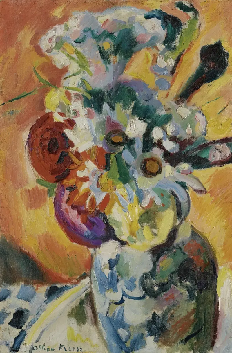 Blombukett av Emile Othon Friesz