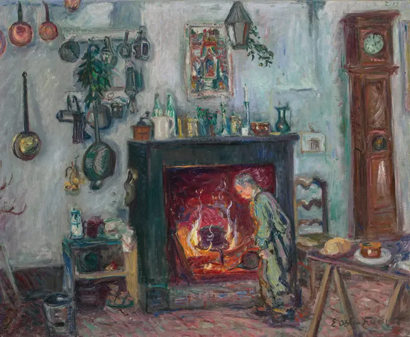 Interiér, Paříž, Emile Othon Friesz