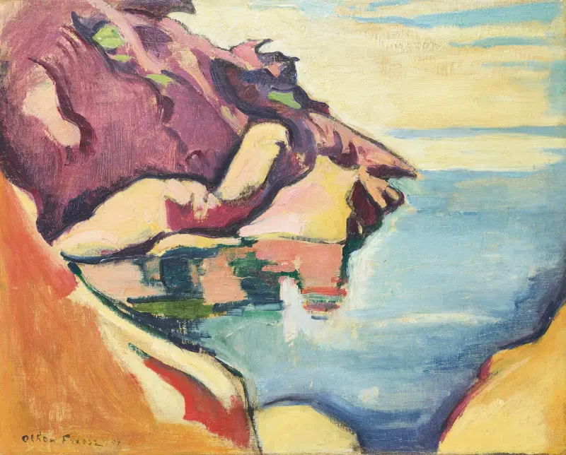Viken vid Bec de l’Aigle, La Ciotat av Emile Othon Friesz