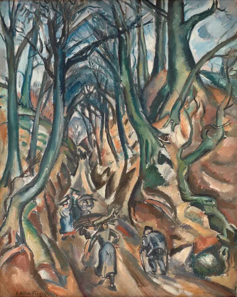 The Sunken Road in Winter av Emile Othon Friesz