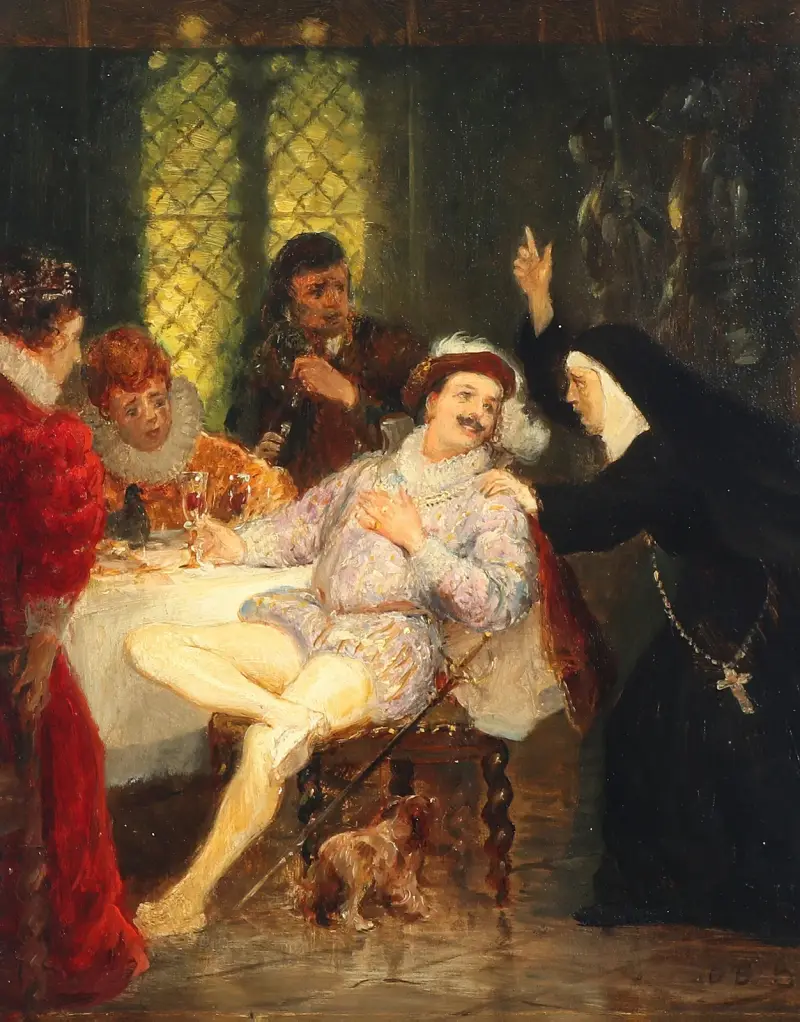 Primadonna Leocadi Gerlach og kammersanger Christian Hansen i “Don Juan” av Otto Bache