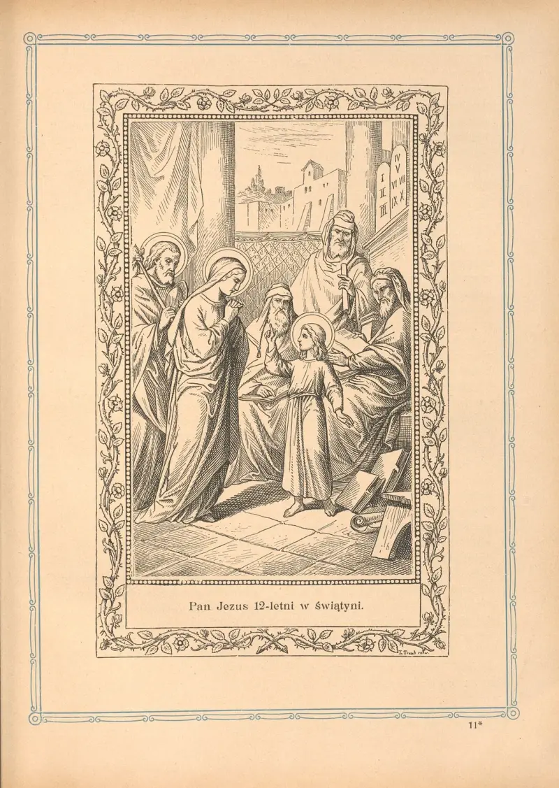 Der zwölfjährige Jesus im Tempel von Otto Bitschnau
