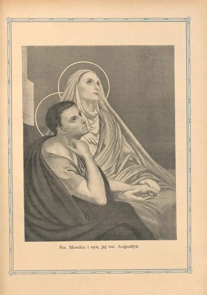 Die heilige Monika und ihr Sohn der heilige Augustinus von Otto Bitschnau