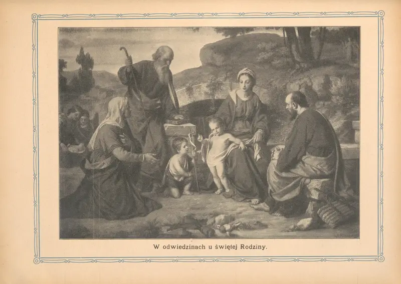 Zu Besuch bei der Heiligen Familie von Otto Bitschnau