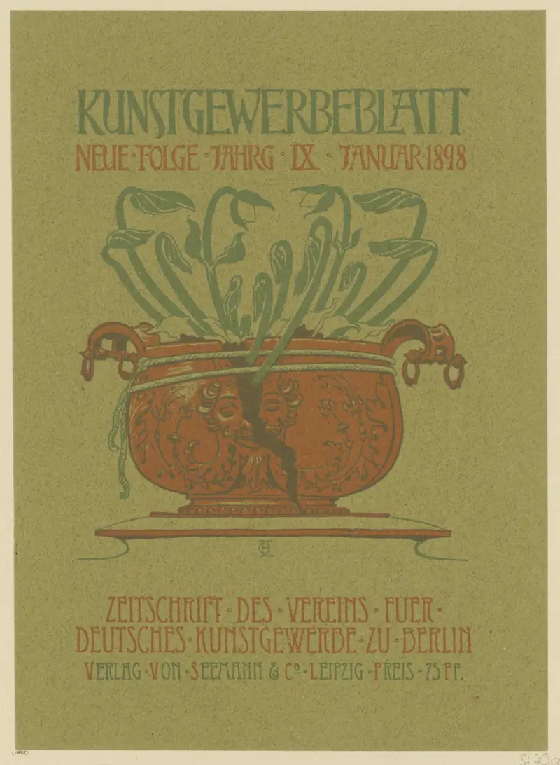Kunstgewerbeblatt Neue Folge (Januar 1898), 1898 – Nr. 1 von Otto Eckmann
