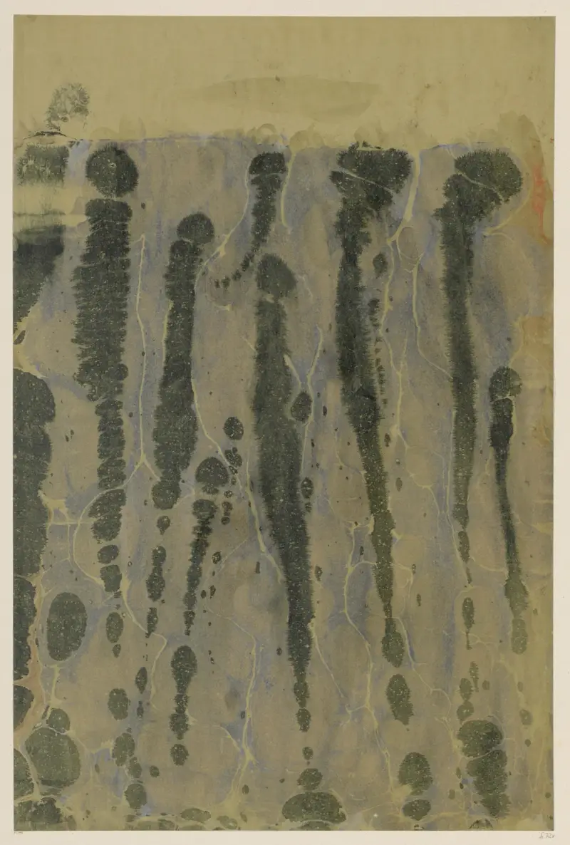 Mramorový papír, 1894 – Nr. 11, Otto Eckmann