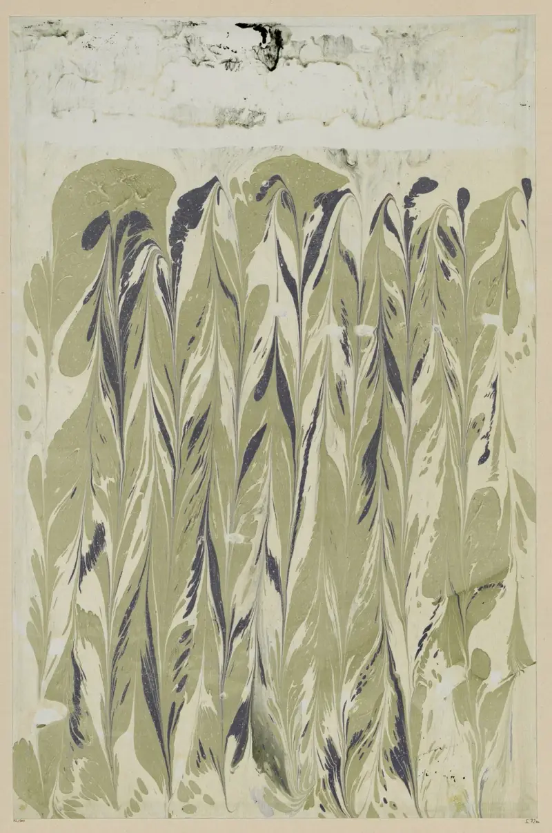 Marmorpapier, 1894 – nr 14 av Otto Eckmann