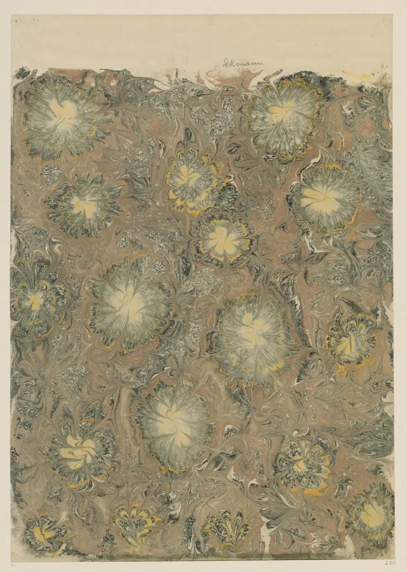 Mramorový papír, 1894 – Nr. 2, Otto Eckmann