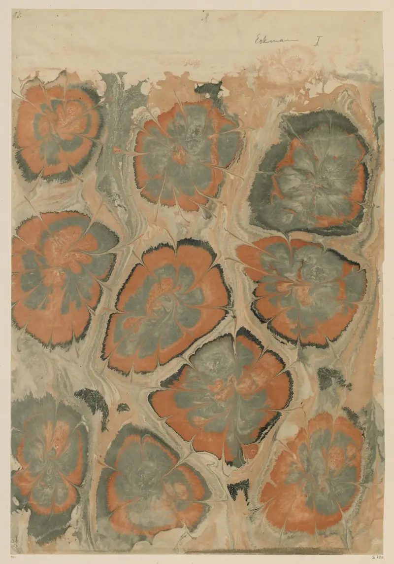 Marmorpapier, 1894 – Nr. 5 von Otto Eckmann