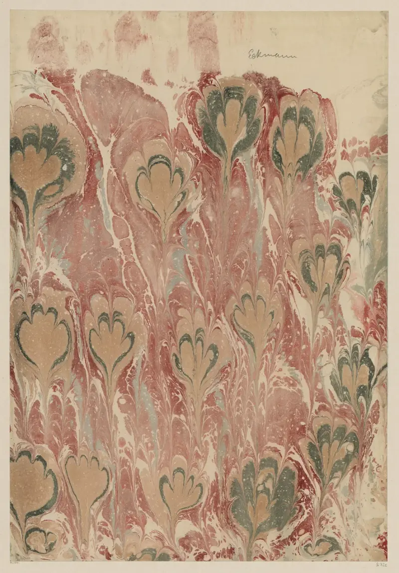 Mramorový papír, 1894 – Nr. 6, Otto Eckmann