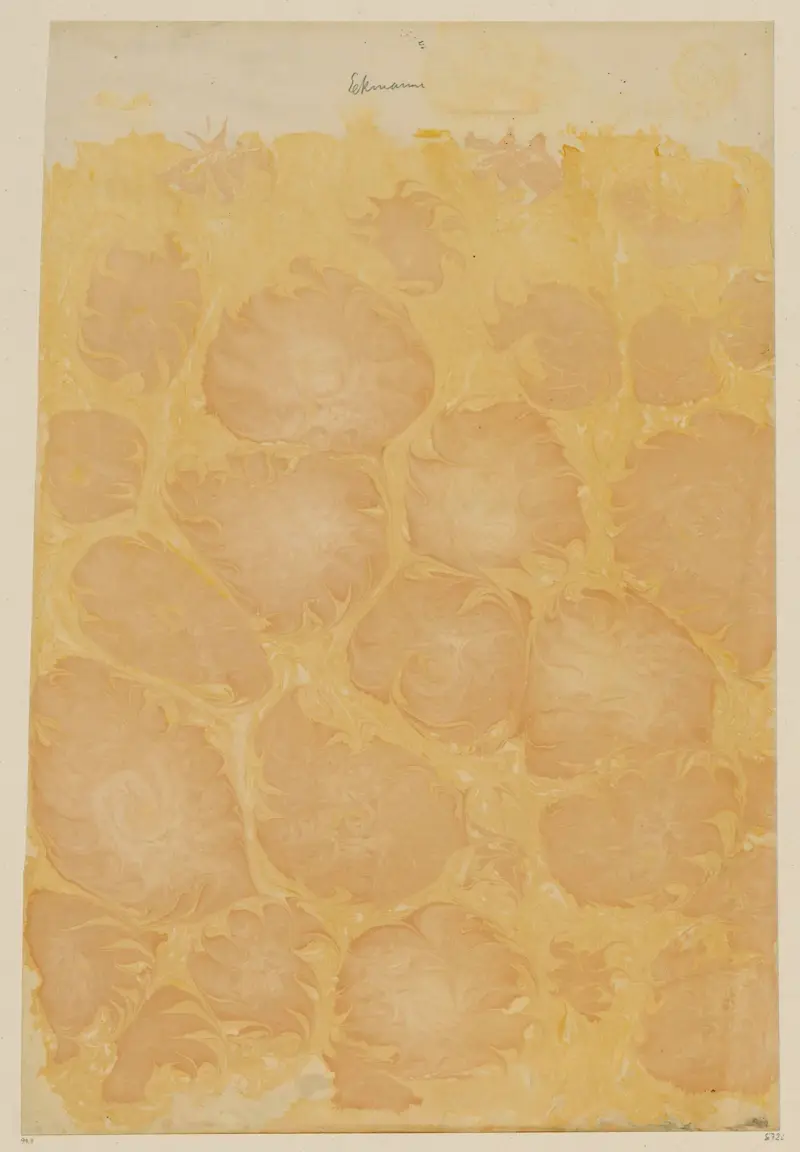 Marmorpapier, 1894 – Nr. 8 von Otto Eckmann