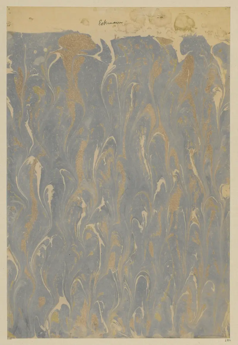 Mramorový papír, 1894 – Nr. 9, Otto Eckmann
