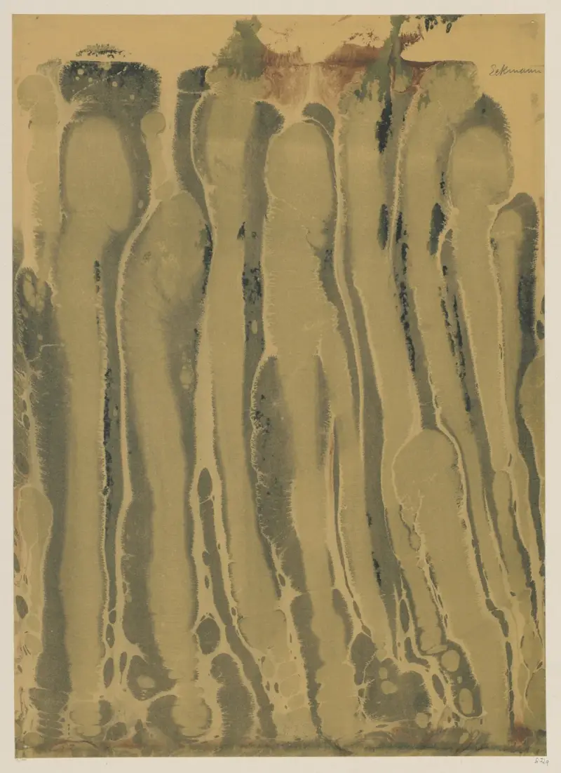 Mramorový papír, 1894 – Nr. 1, Otto Eckmann