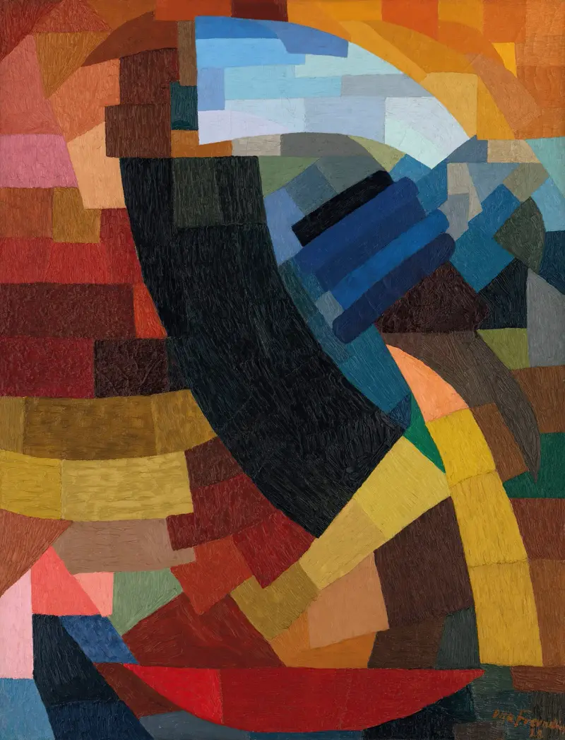 Fragments de figure à l’ensemble des plans av Otto Freundlich