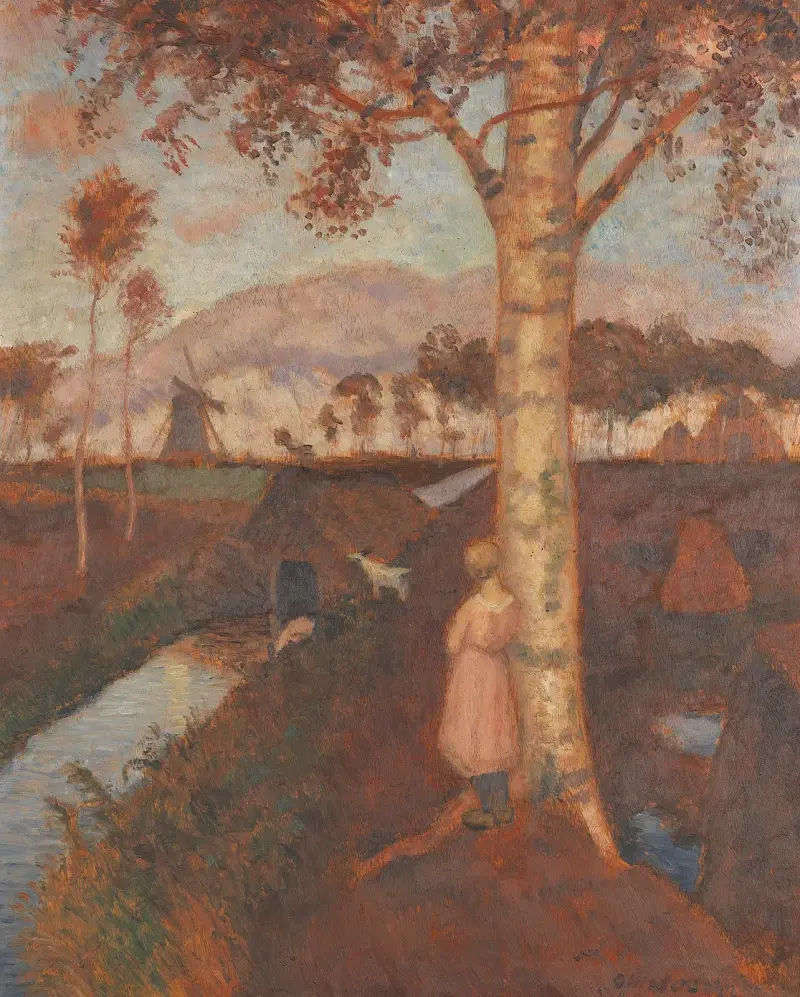 Abend im Moor, 1926 von Otto Modersohn
