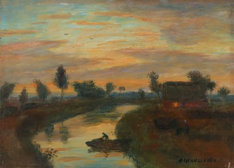 Abend im Moor, 1938 von Otto Modersohn