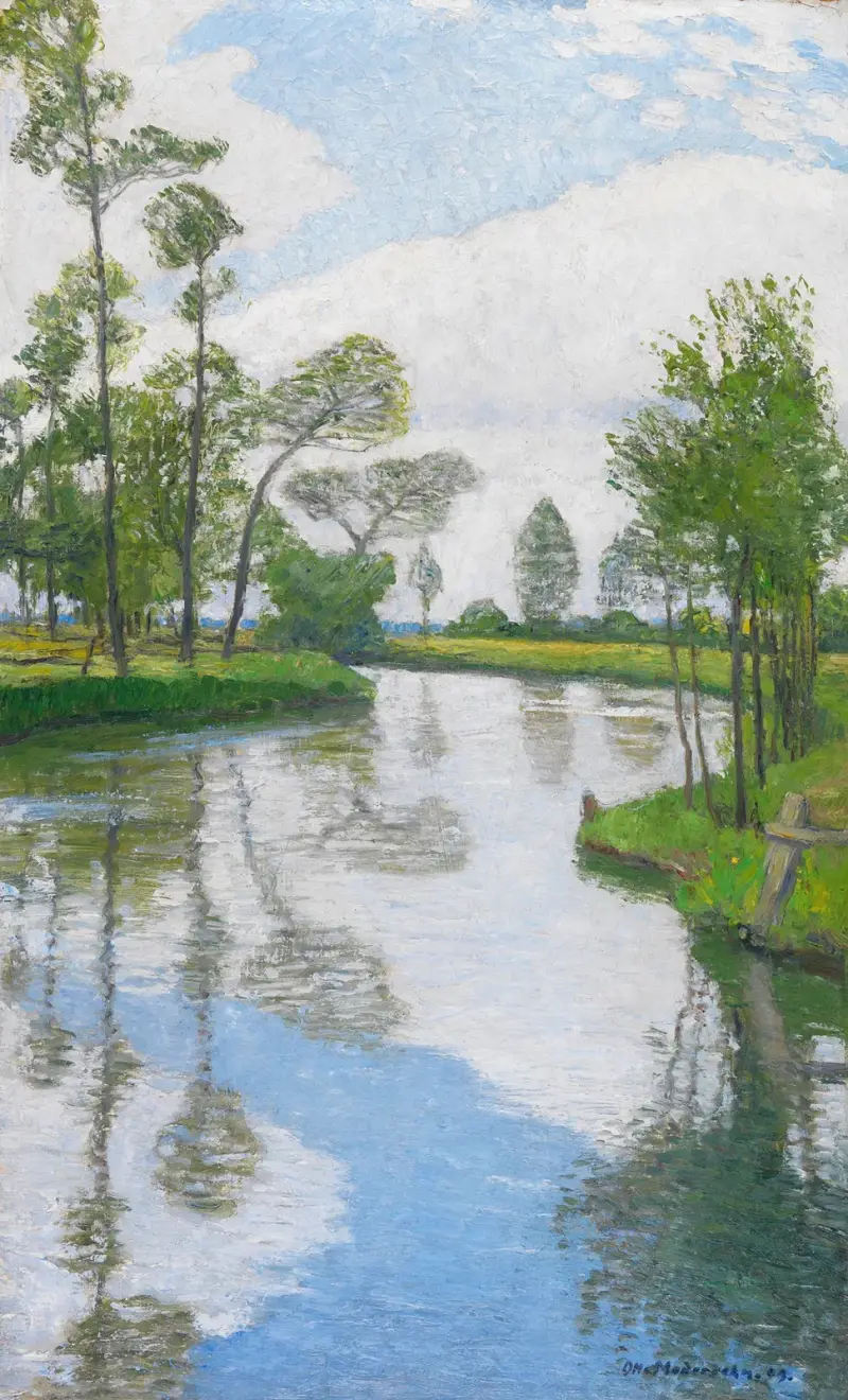Flussufer von Otto Modersohn