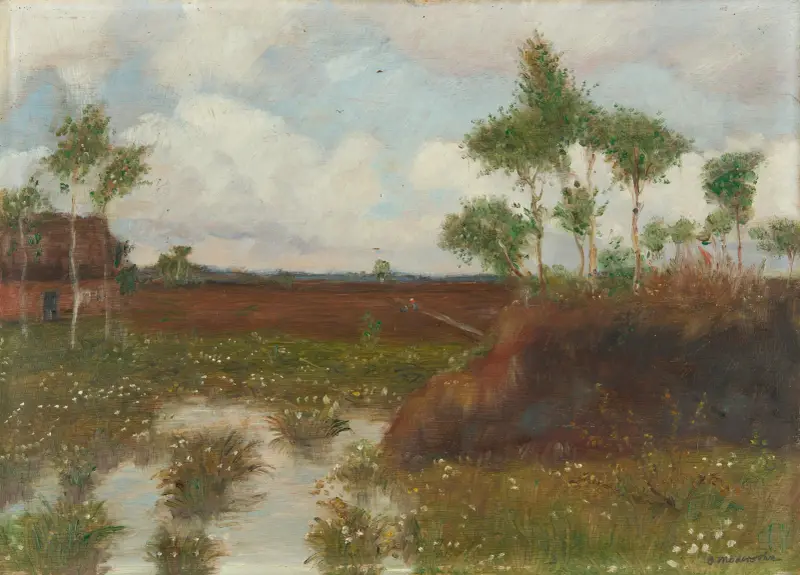 Frühling im Moor von Otto Modersohn