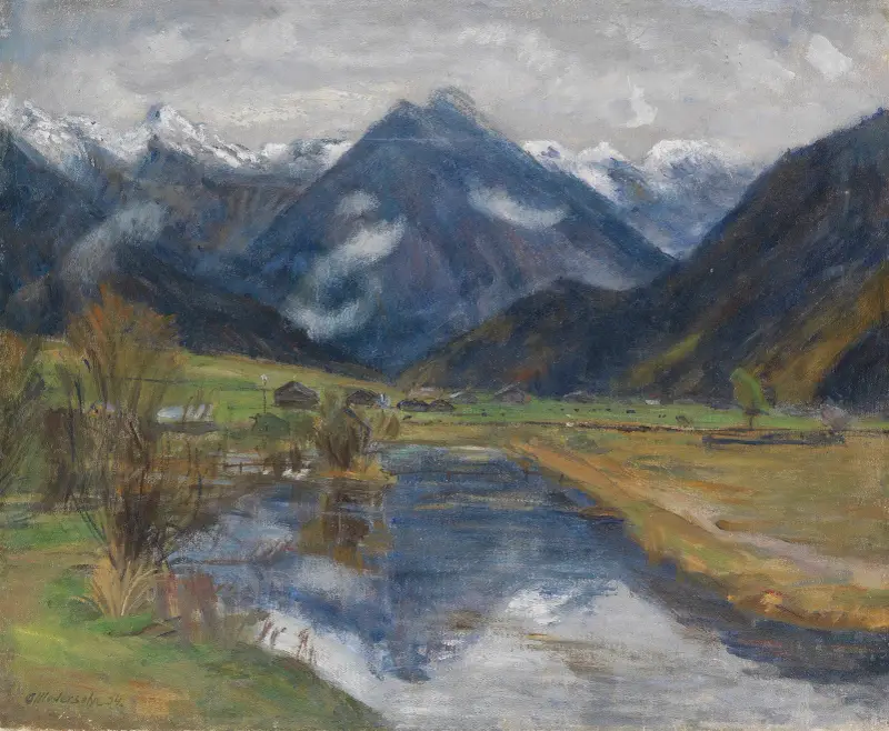 Hinterstein od wody, Otto Modersohn