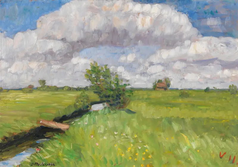 Letní louky u Wümme, Otto Modersohn