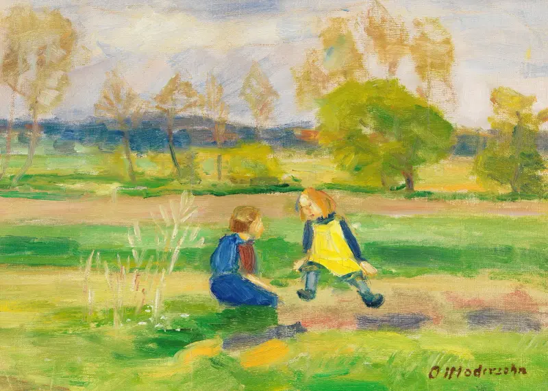 Hrající si děti, Otto Modersohn