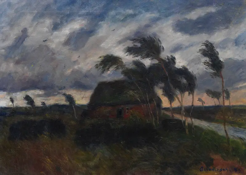Burza nad moczarem, Otto Modersohn