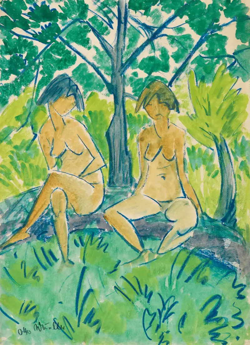 Dwie akty dziewczęce, 1925, Otto Mueller