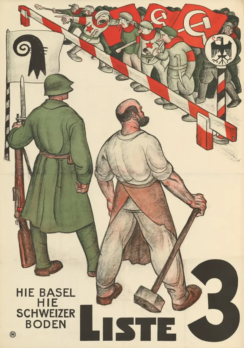 Hie Basel – hie Schweizer Boden – Liste 3 av Otto Plattner