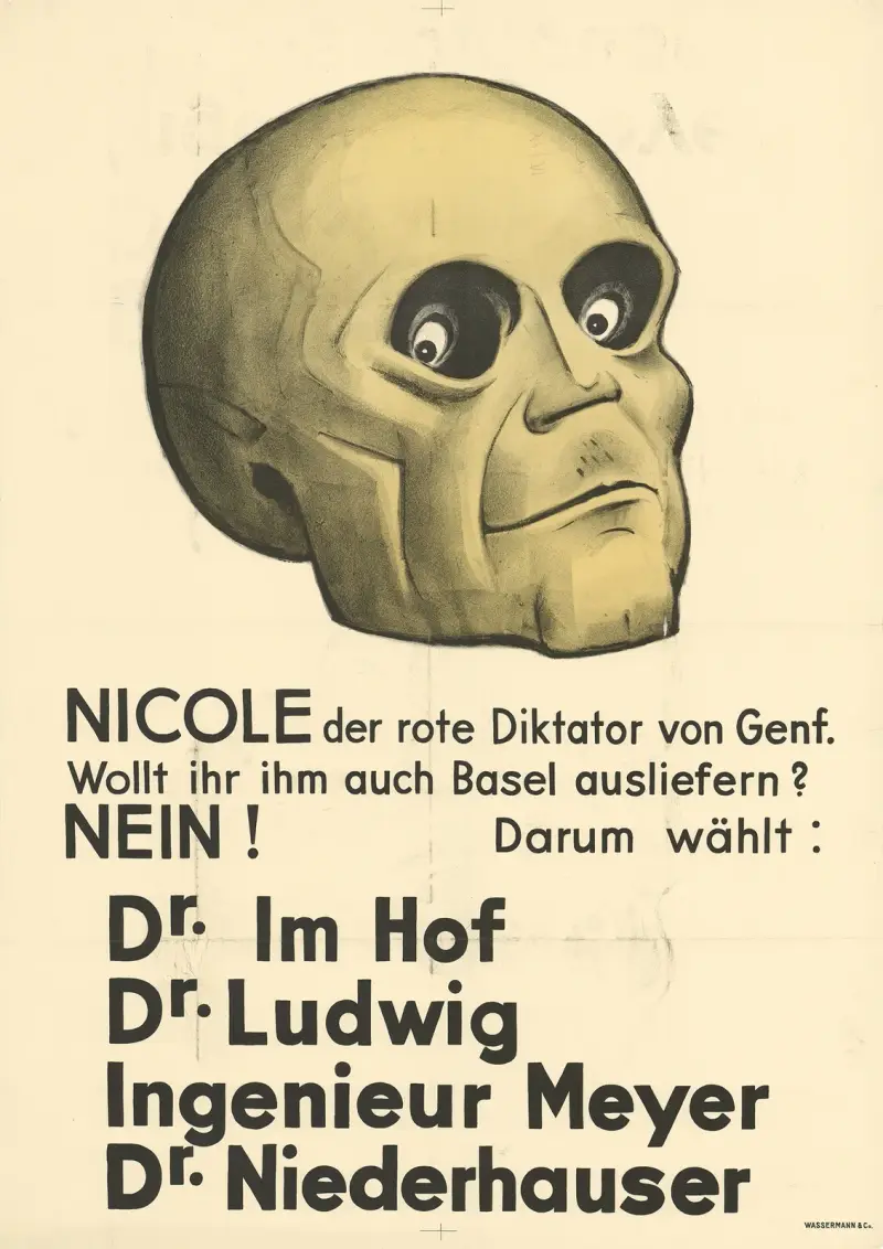 Nicole der rote Diktator von Genf. Wollt ihr ihm auch Basel ausliefern av Otto Plattner