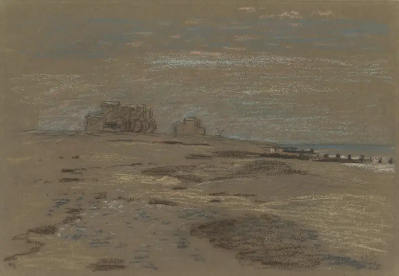 Ansicht der Küste von Littlehampton, 1872 von Otto Scholderer