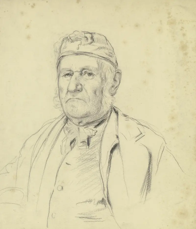 Bildnis des alten Müllers zu Streatley av Otto Scholderer