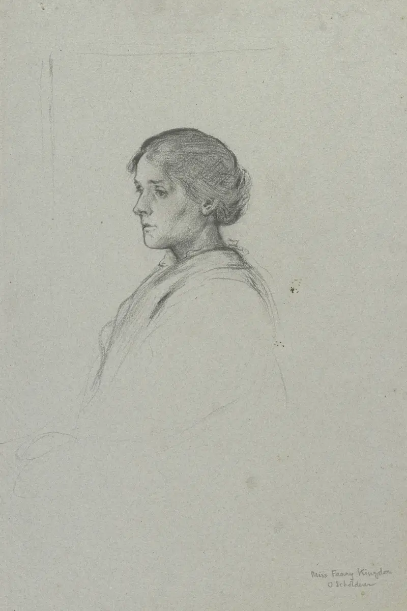 Porträt von Miss Fanny Kingdon von Otto Scholderer