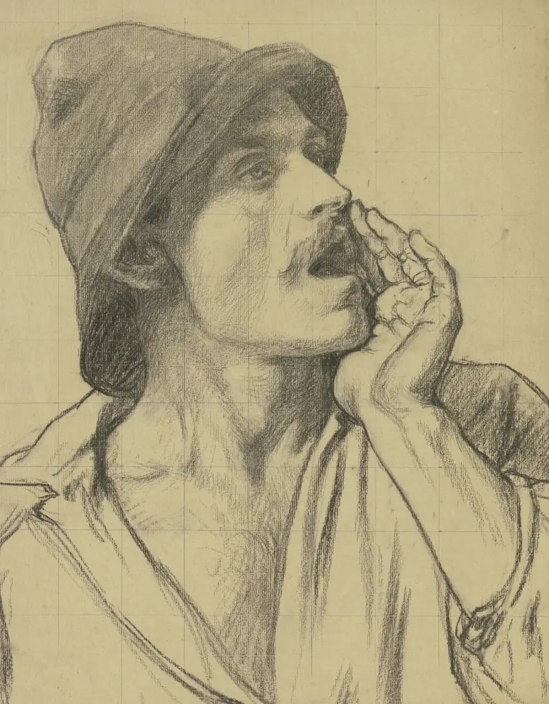 Fischhändler, 1882 von Otto Scholderer
