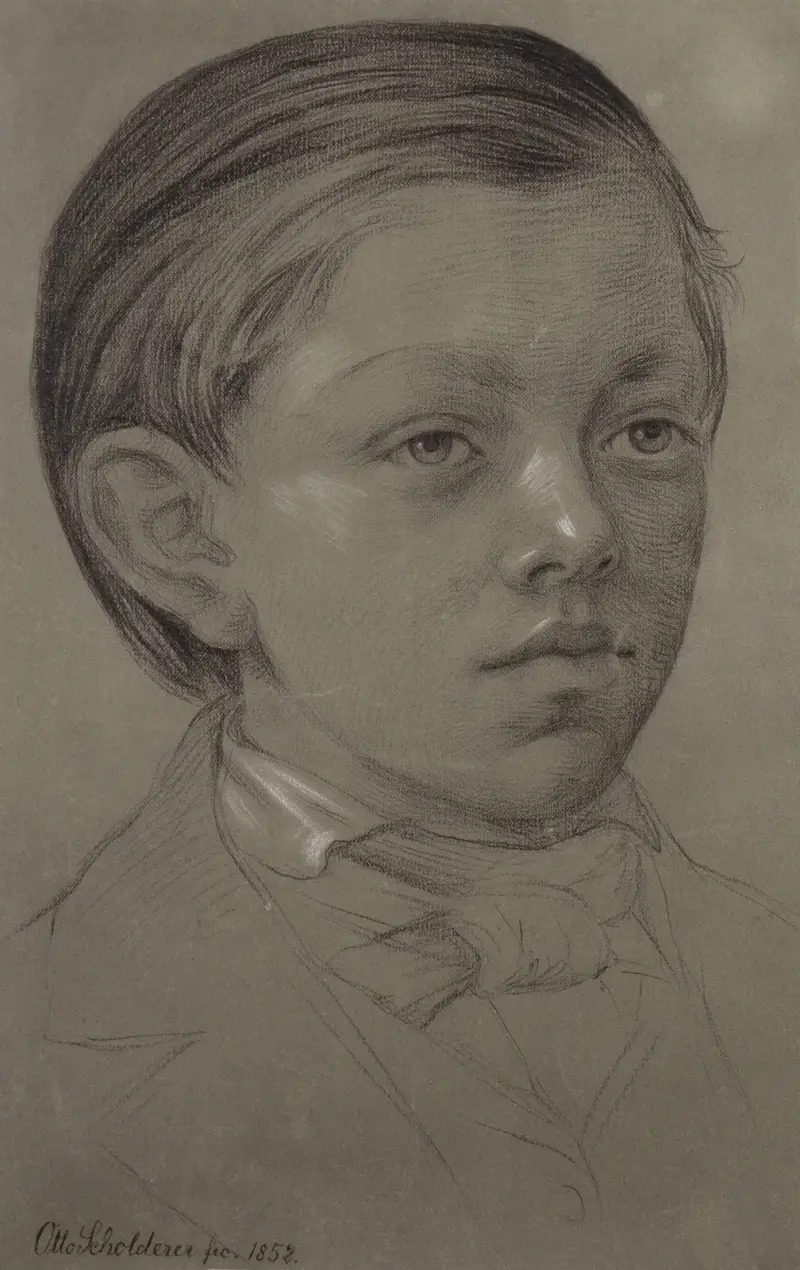 Kinderbildnis des Wilhelm Amandus Beer von Otto Scholderer