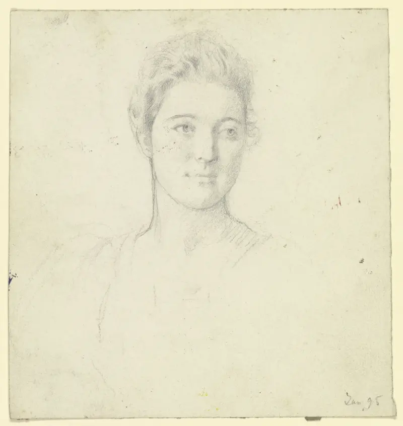 Bildnis von Miss Martin, 1895 – Nr. 3 von Otto Scholderer