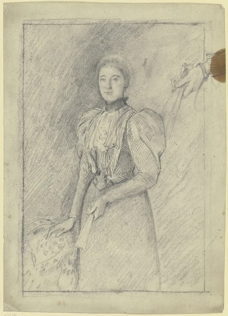 Porträtt av miss Martin av Otto Scholderer