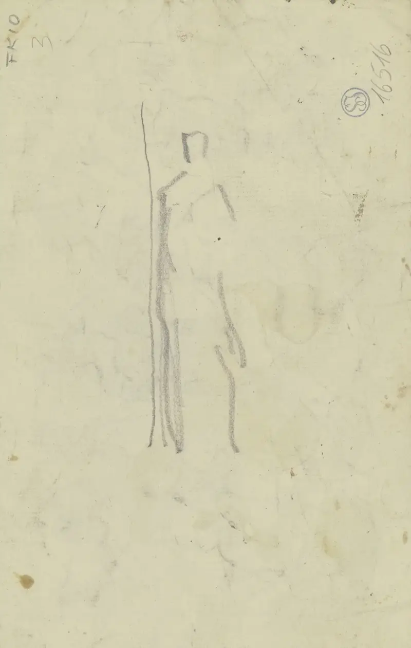 Stehende Figur von Otto Scholderer