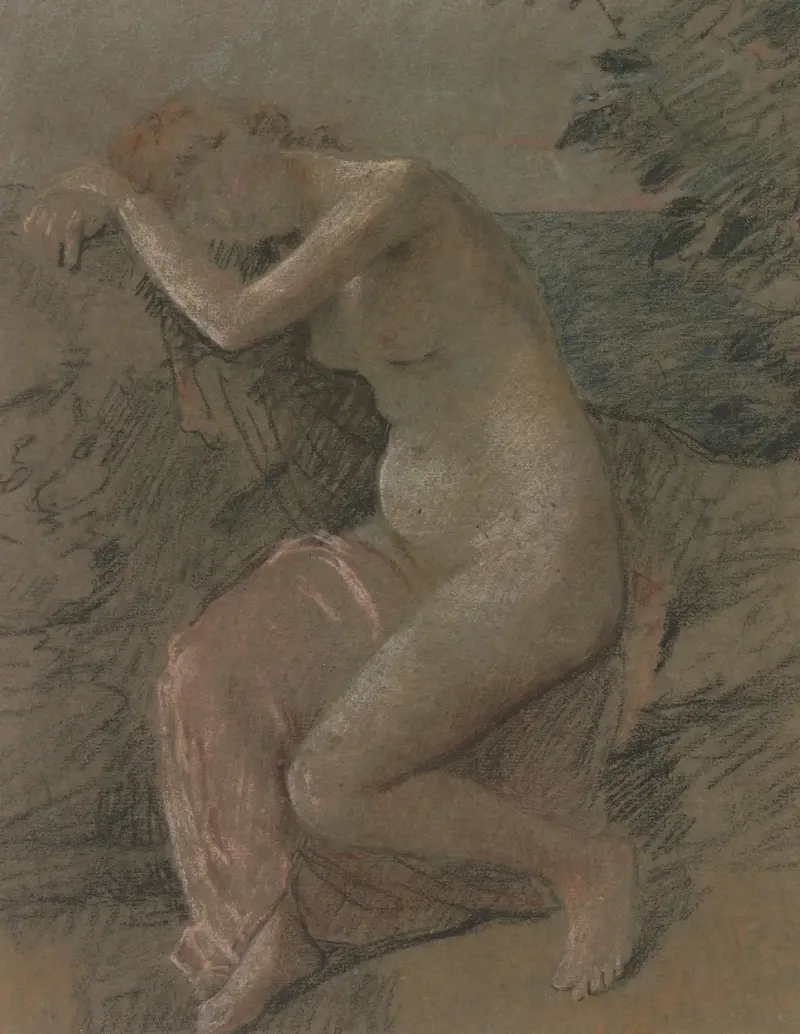 Die Nymphe von Otto Scholderer