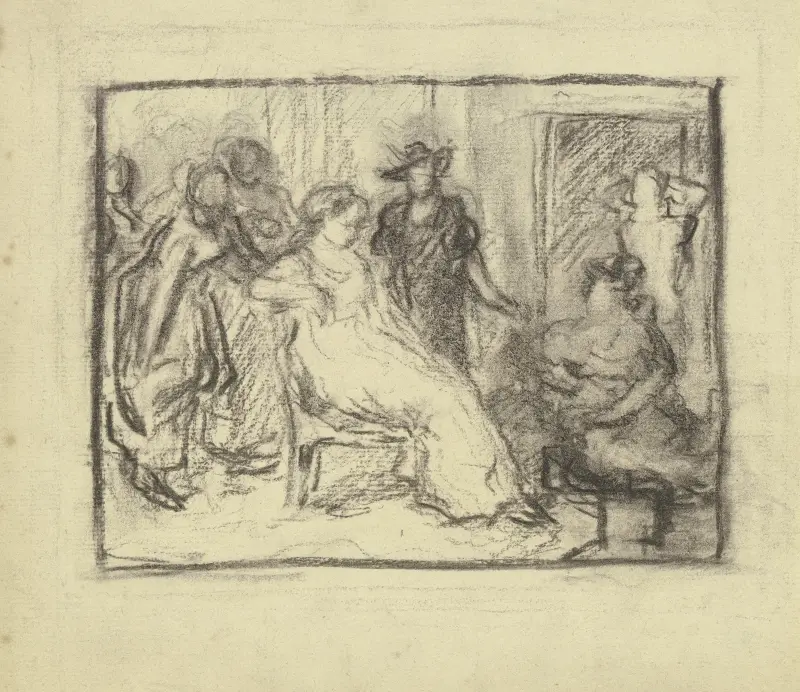 Vorbereitung zum Kostümball, 1879 – Nr. 1 von Otto Scholderer
