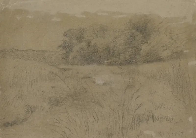 Waldlandschaft bei Kronberg, 1867 – Nr. 2 von Otto Scholderer