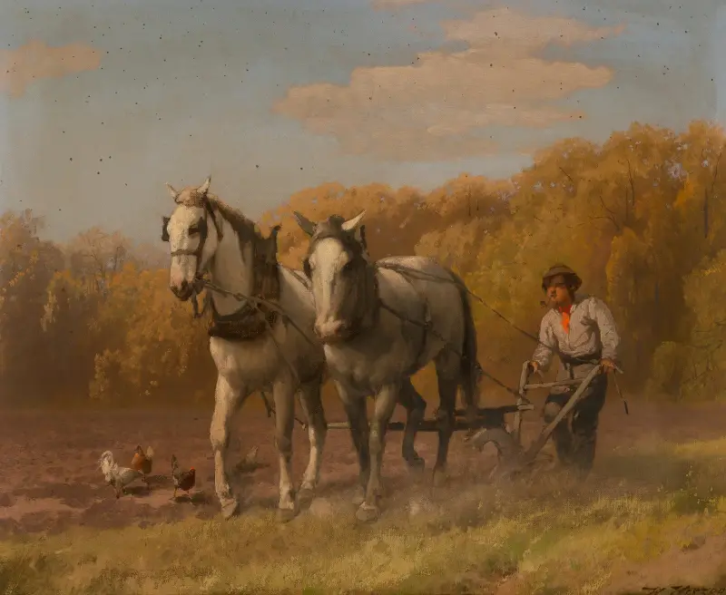 Plowing for the Next Crop av Hermann Ottomar Herzog
