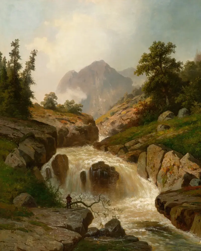 Zvlněná řeka, Hermann Ottomar Herzog