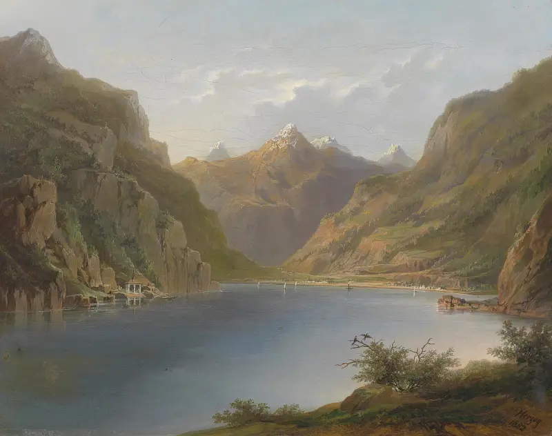 Vierwaldstättersee von Hermann Ottomar Herzog