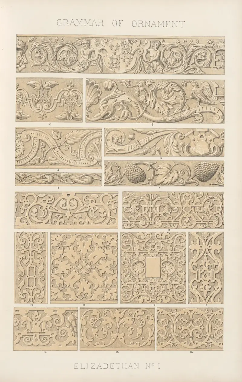 Elizabethan No. 1, 1856 av Owen Jones