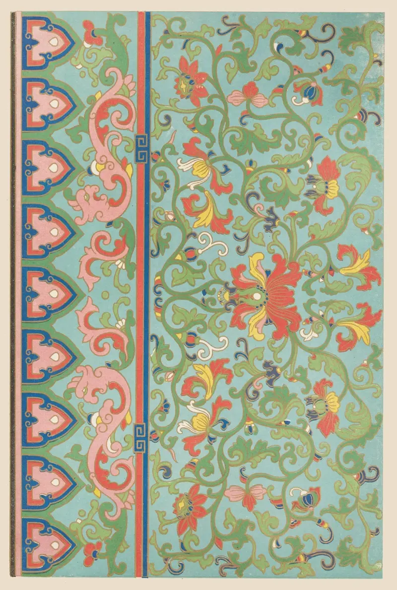 Exempel på kinesisk ornamentik, pl. 08 av Owen Jones
