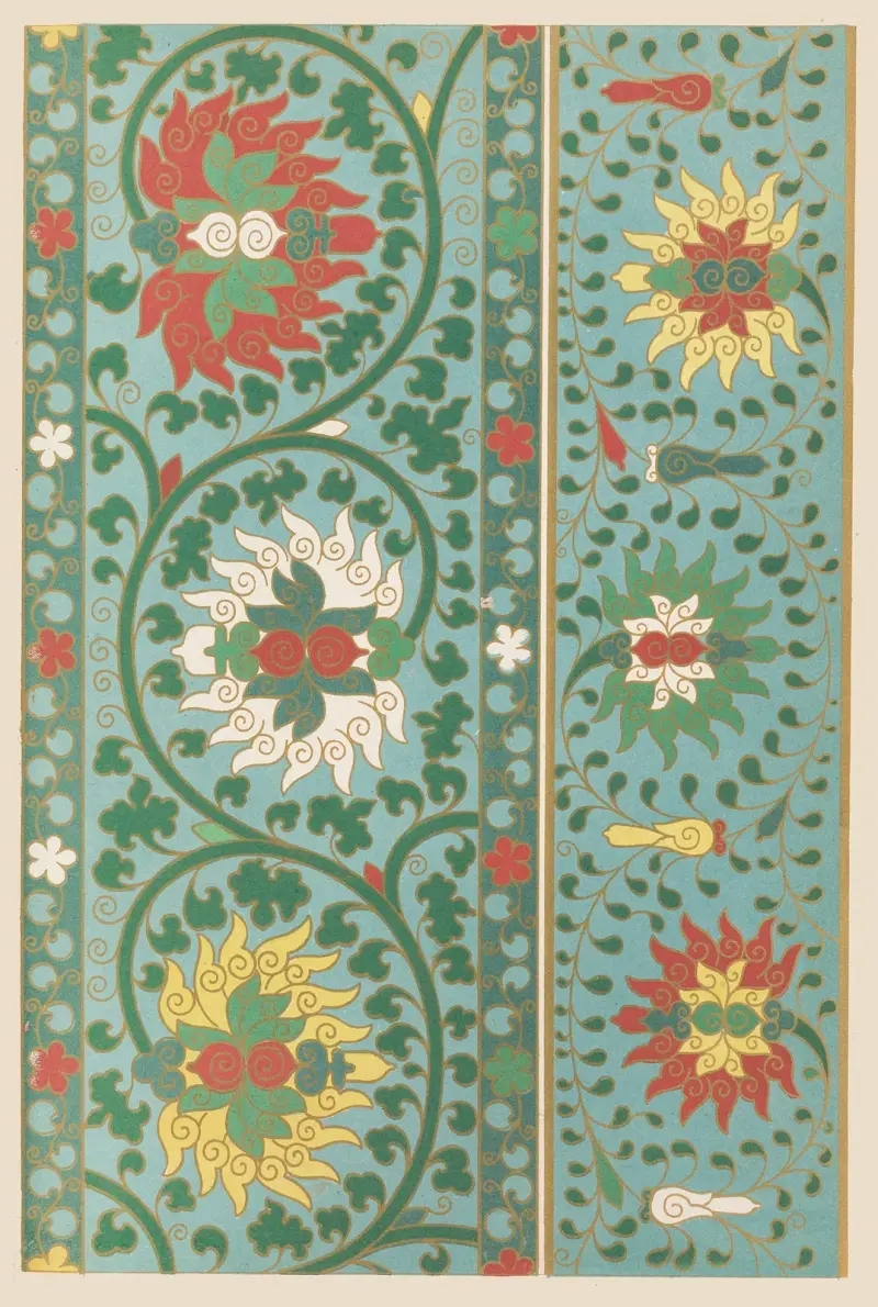 Exempel på kinesiskt ornament, pl. 11 av Owen Jones