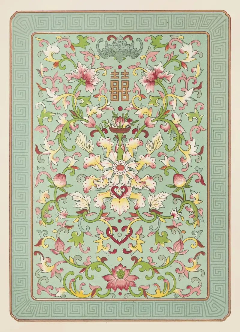 Examples of Chinese ornament, Pl.14 av Owen Jones